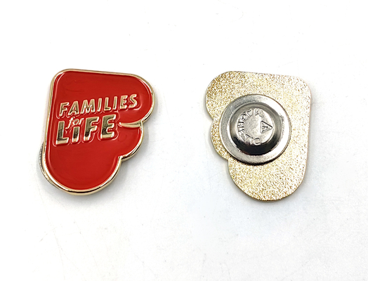 खरीदें Shiny Gold Red Soft Enamel Badge with Magnetic Clasp for Custom Emblem/Lapel Pin Collection Available in 1 Inch Size ऑनलाइन निर्माण