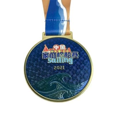 समुद्री तत्वों से प्रेरित इलेक्ट्रोप्लाटिंग कस्टम सेलिंग मेडल डिजाइन समाधान